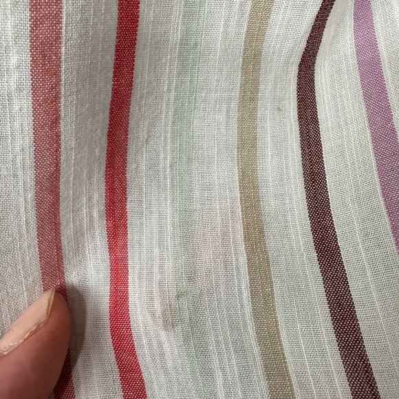 GAP Drapey Relaxed Shirt Size XL Striped Coastal Beach‎ Rainbow Summercore Retro - Picture 5 of 11